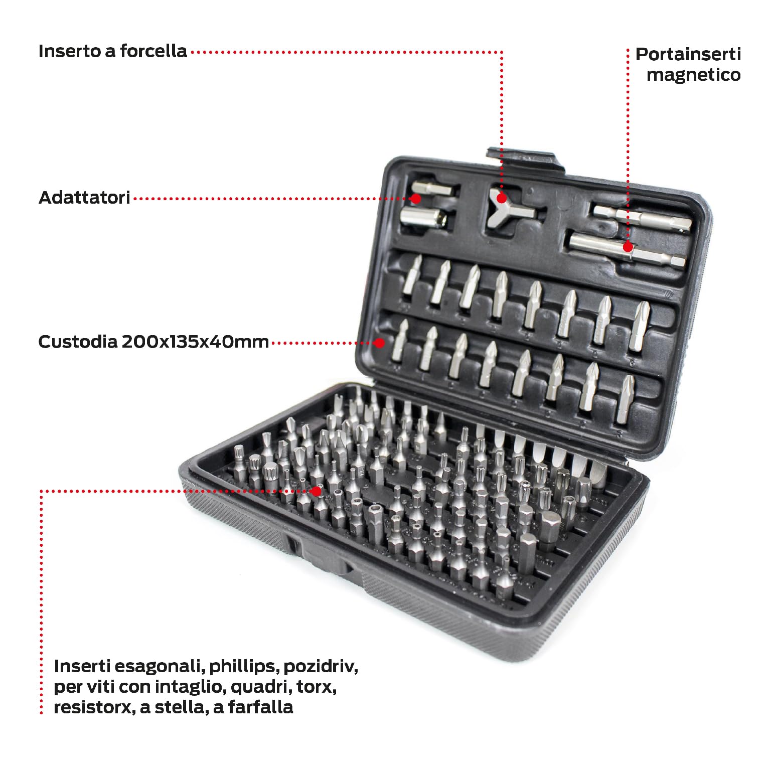 Valex Inserti Serie, Set di 100 Pezzi