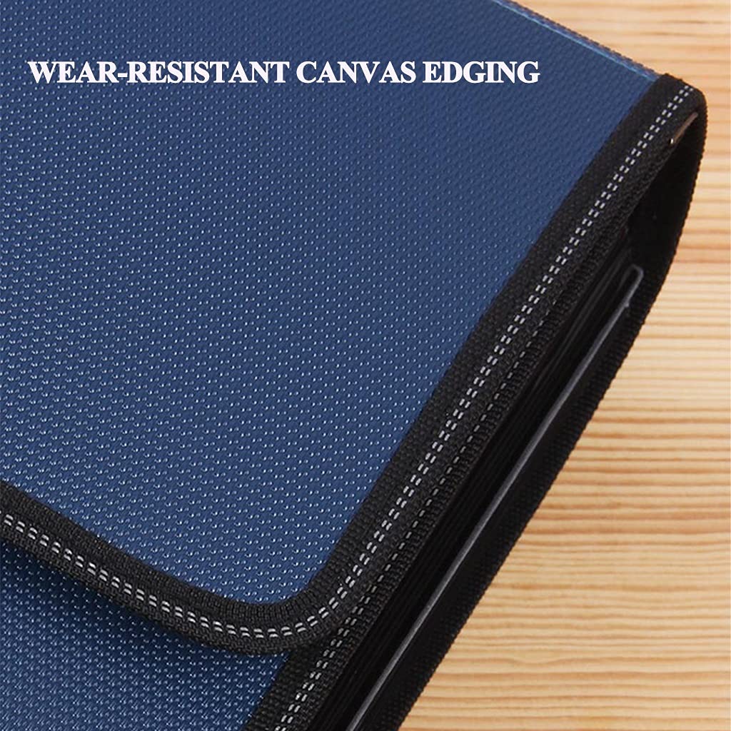 Busta per documenti, Portadocumenti con cerniera, borsa portadocumenti ampio spazio, cartella organizer for documenti(Black)