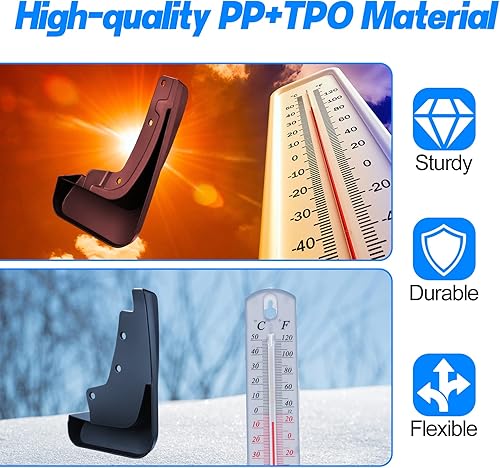 Miniatura 7 de BDFHYK Protectores contra salpicaduras de barro, 4 protectores de lodo laterales delanteros y traseros compatibles con Jeep Cherokee 2019-2020 5