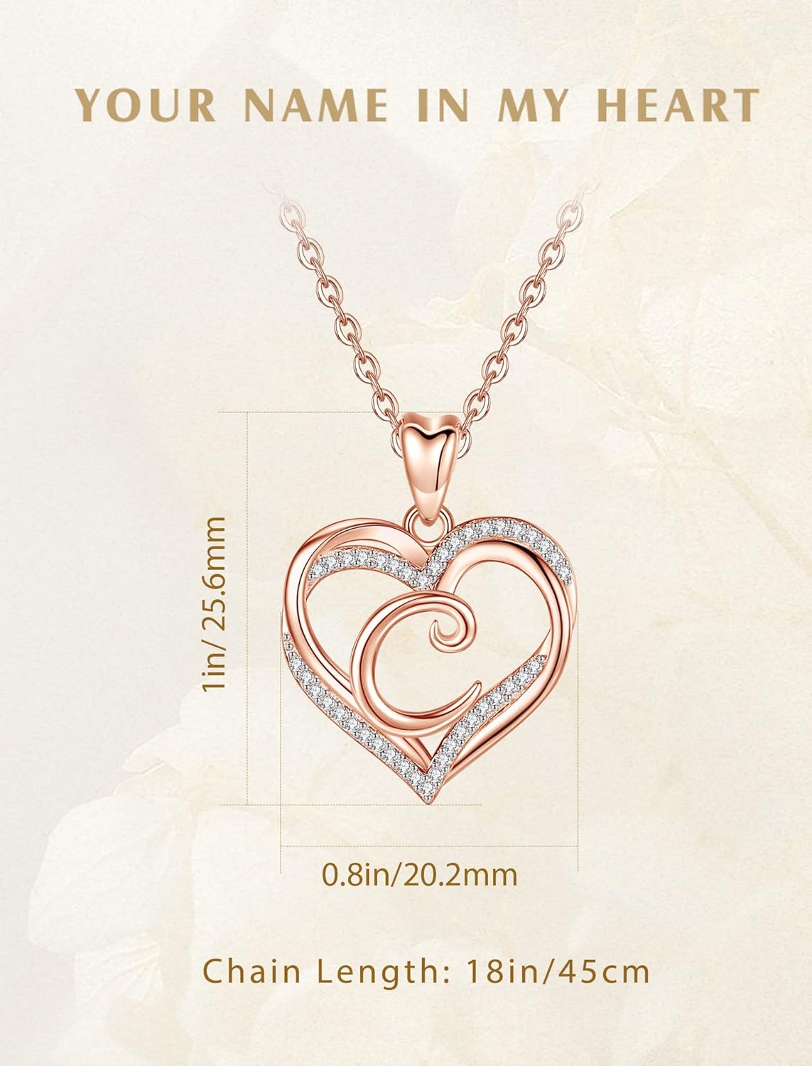 INFUSEU Unique Initial Necklaces for Women Girls Small Heart Letter Jewelry, Meaningful Personalized Gifts - Image 7