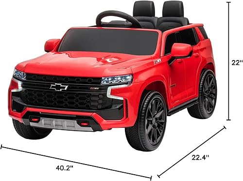Miniatura 17 de DAKOTT Chevy Tahoe SUV eléctrico con batería para niños, con potentes motores duales y batería grande, control remoto parental, suspensión de