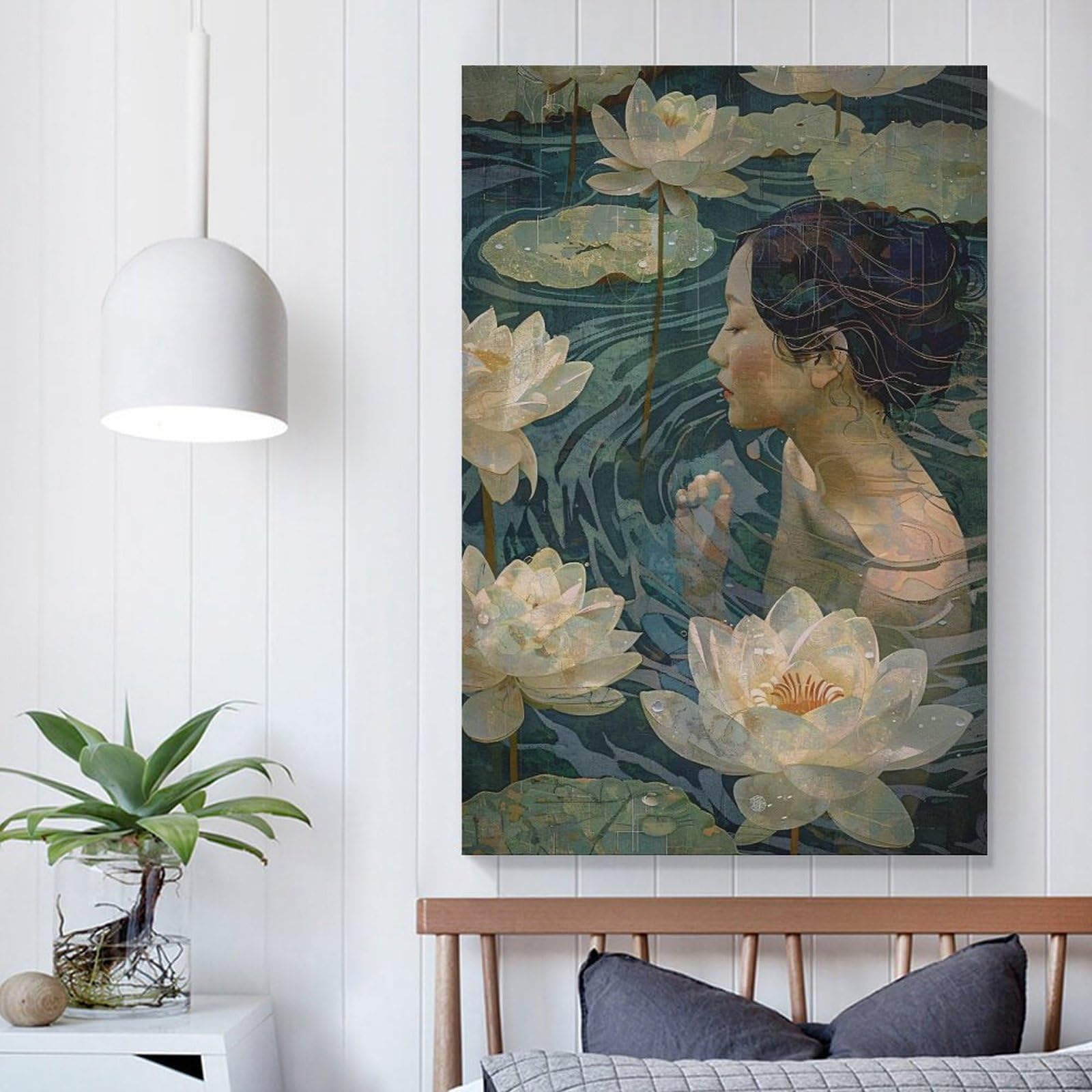 Toile Murale Abstraite Noire Et Blanche – Impression Sur Toile, image size:1600x1600