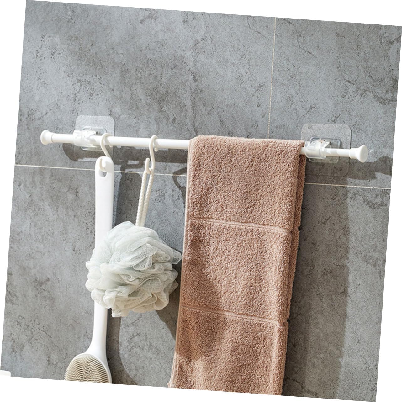 Zerodeko 2Pcs Adjustable Tension Rod Versatile Curtain Closet Rod for Easy Installation Expandable Shower Wardrobe Bar Multi Use Design for Home
