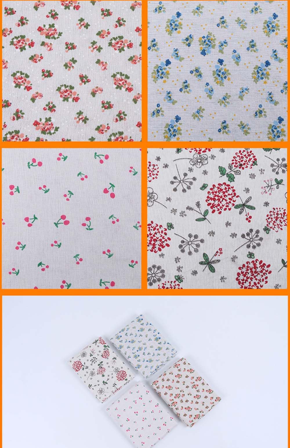 Tessuto di cotone al metro, larghezza 4 m, larghezza 110 cm, tessuto per mobili, tessuto decorativo, tessuto per il fai da te, tessuto misto cotone e lino, per cucire, copridivani, cuscini