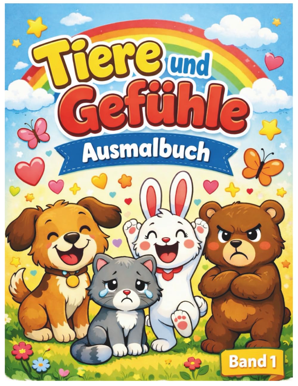 Tiere und Gefühle – Ausmalbuch: Für Kinder von 4 bis 6 Jahre