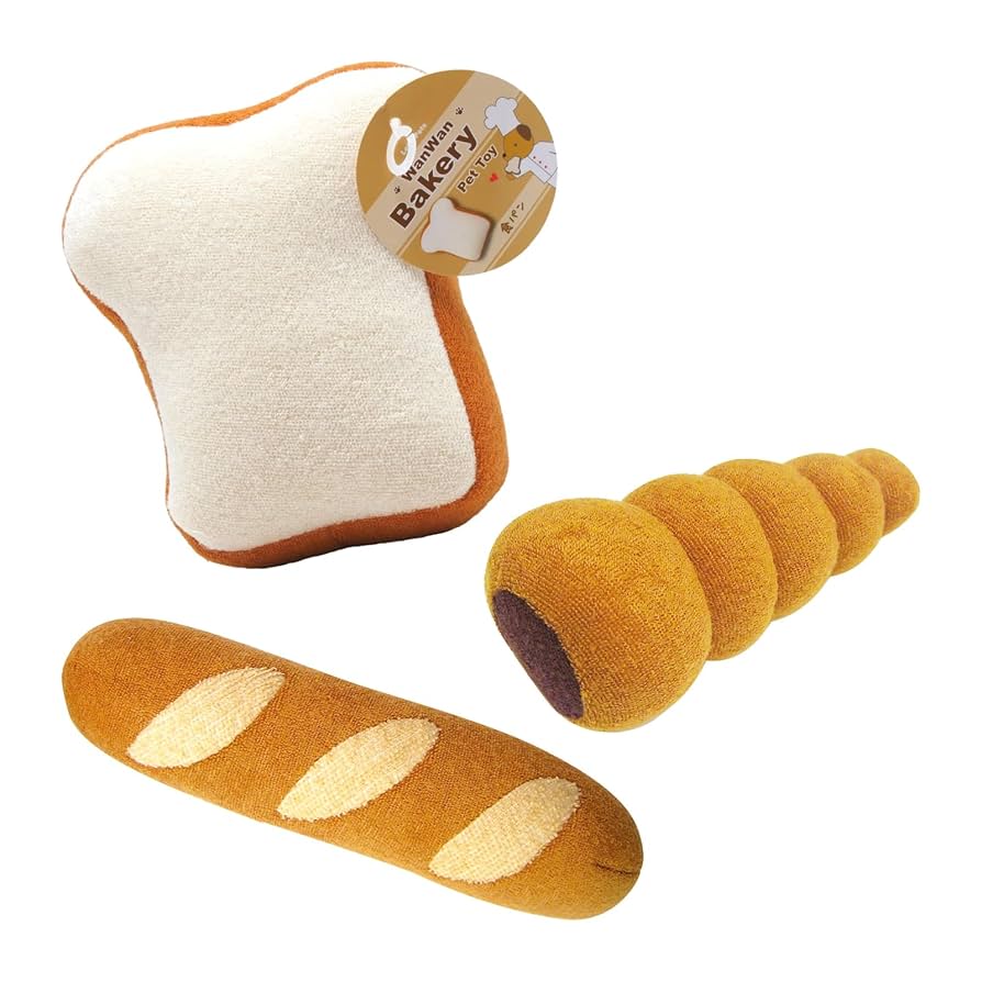 Amazon | 犬 おもちゃ ワンワンベーカリー 3点セット 音が鳴る