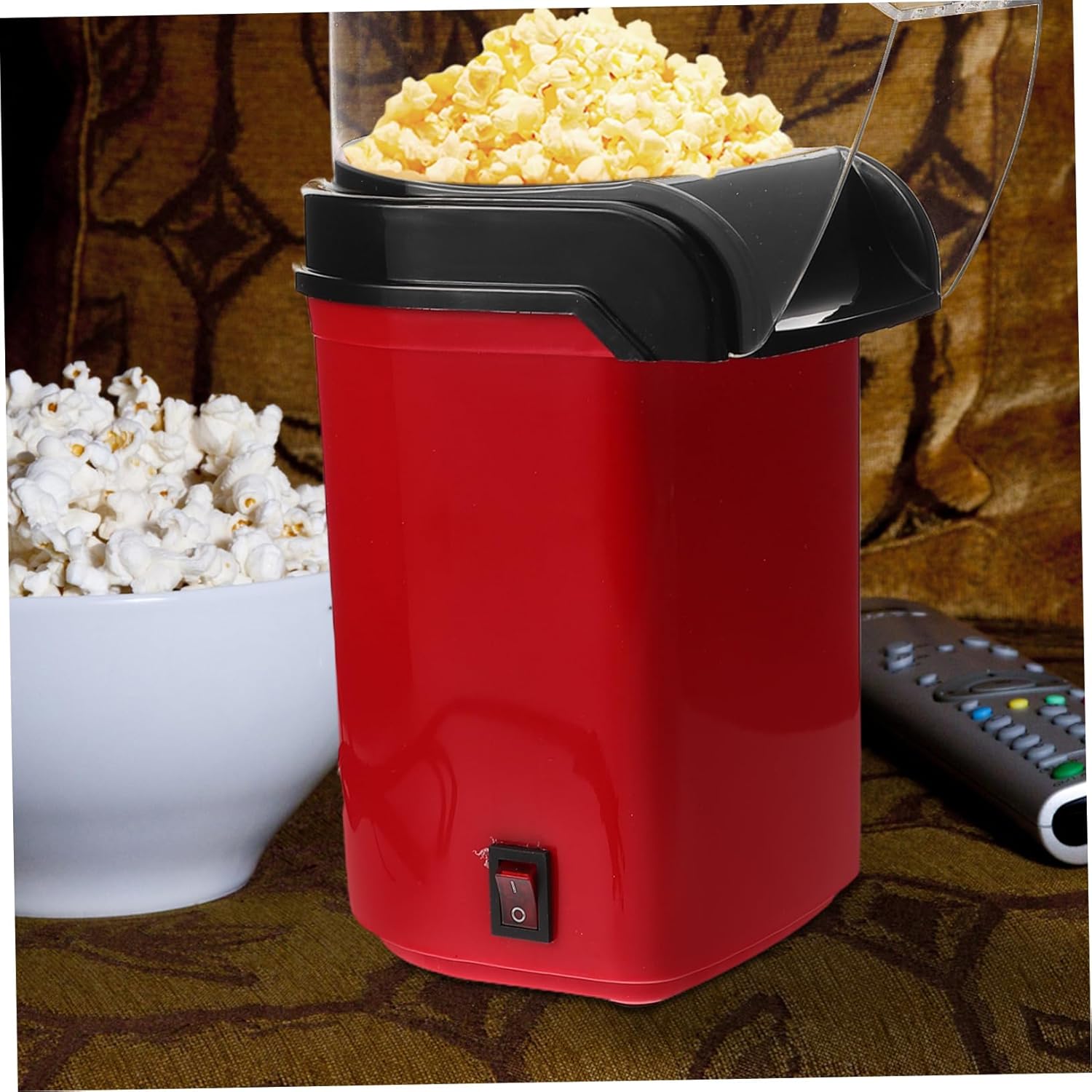 Popcorn Maker Electric Hot Air Popcorn Popper for Home Family Compact Design Easy to Clean Stylish Us Plug