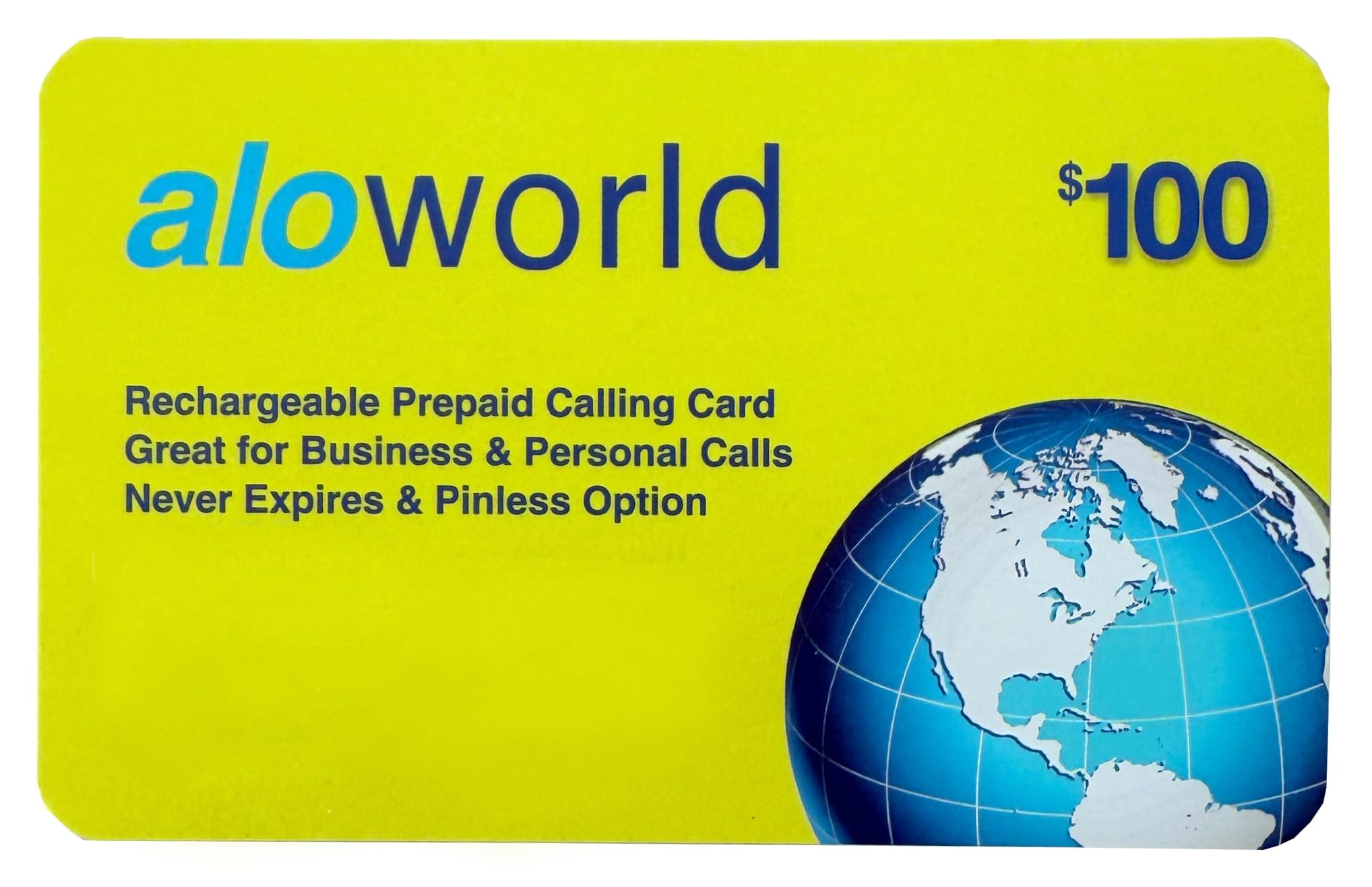 Phone Card for International & Domestic Calls, Prepaid Calling Card for Any Phones & Payphones | $100 USD
