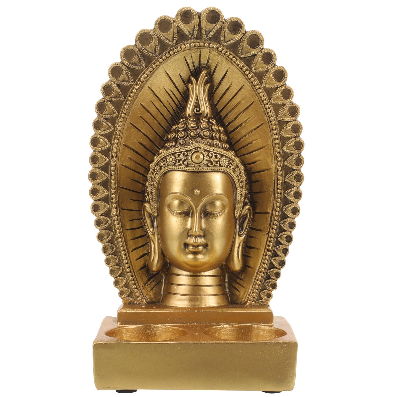 Bougeoir Bouddha or pour bougie chauffe-plat et ambiance bar cosy