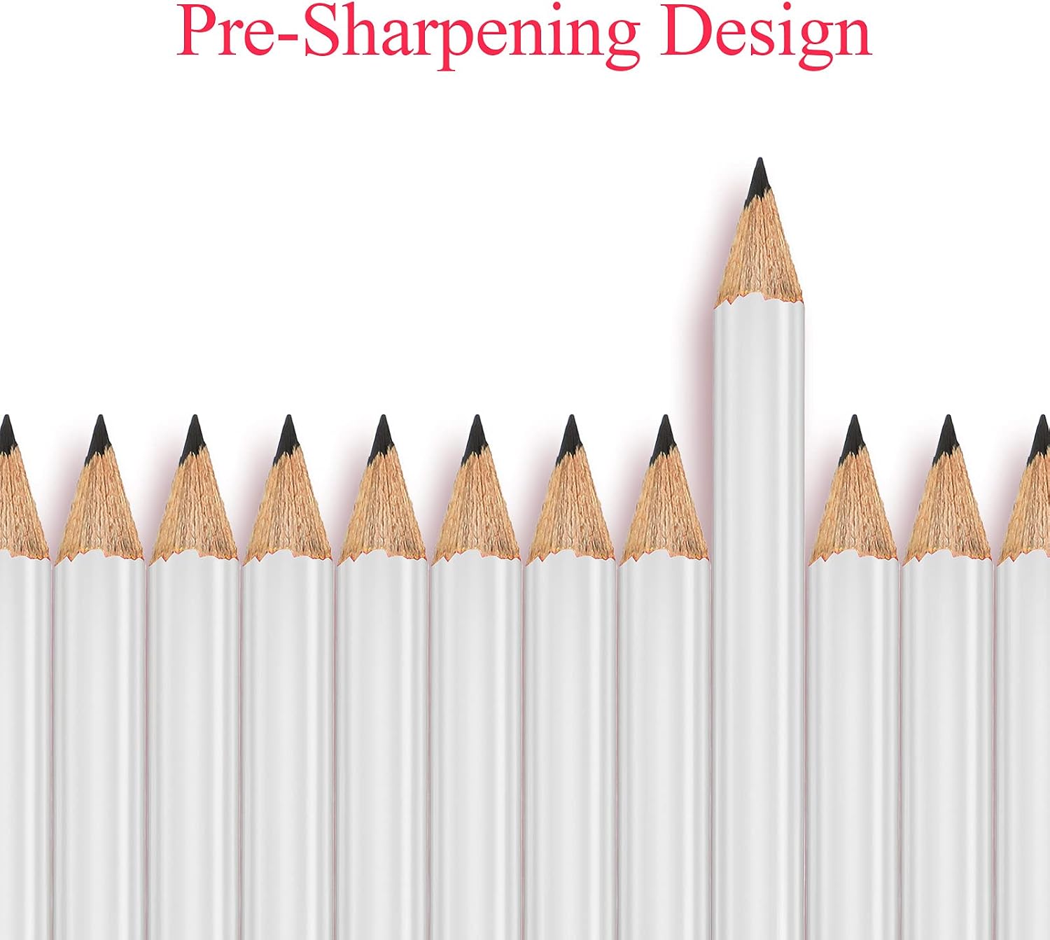 Outus 72 Pieces Golf Pencils with Eraser Mini Short #2 HB, White image 4