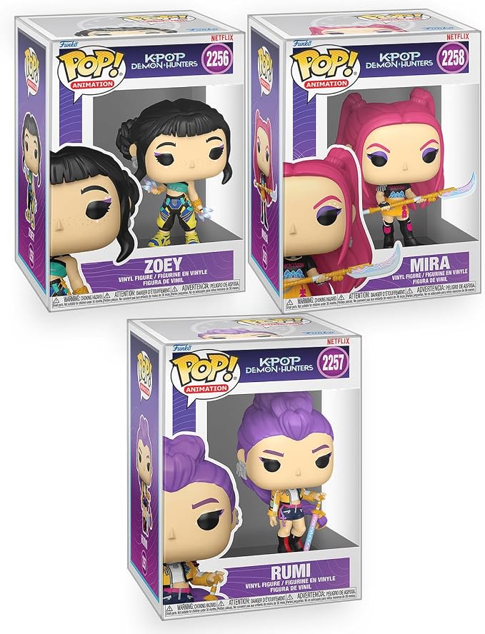 Funko Pop! Kpop Demon Hunters Set of 3 Huntr/x Rumi