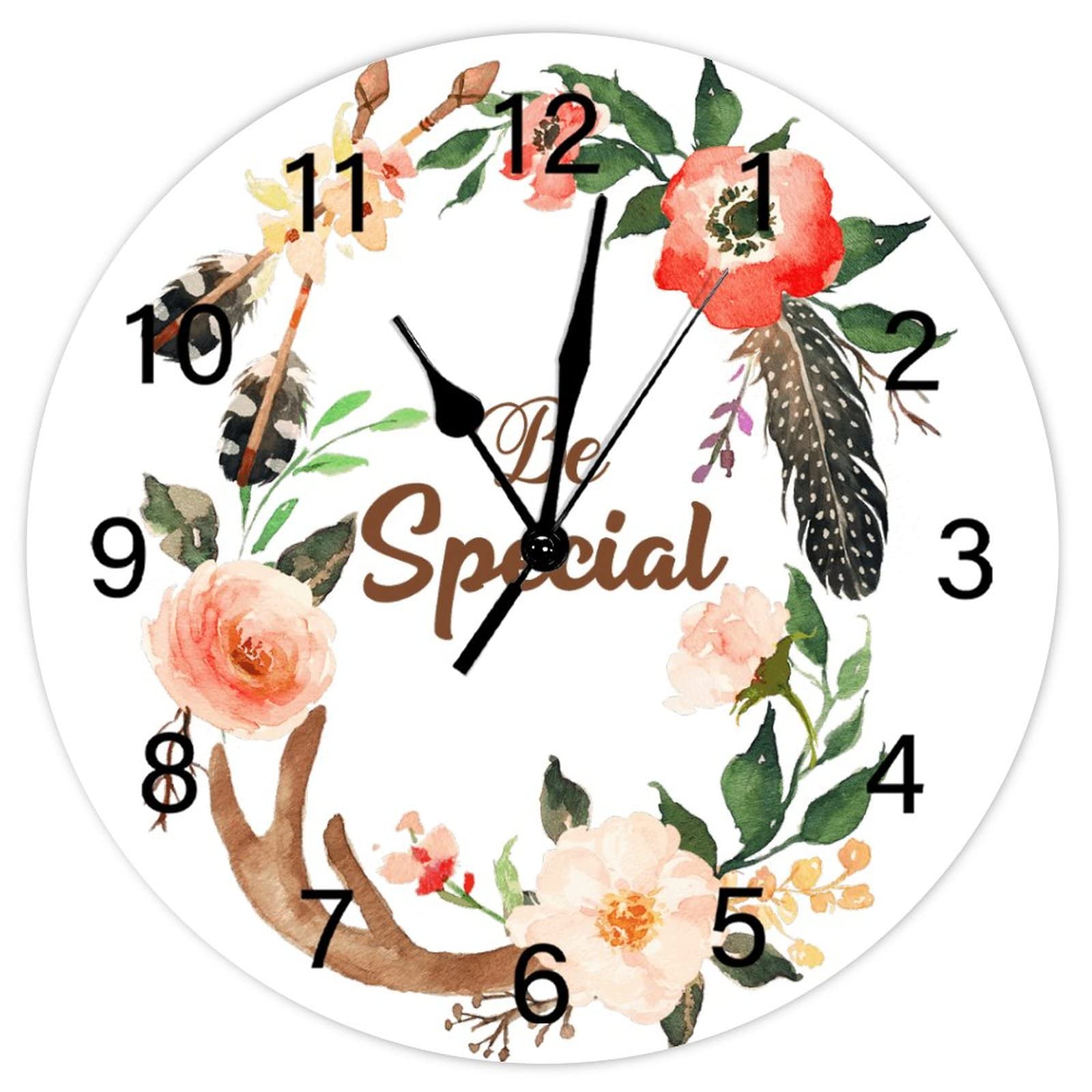 Horloge de cuisine vintage Be Special ronde pour maison de campagne