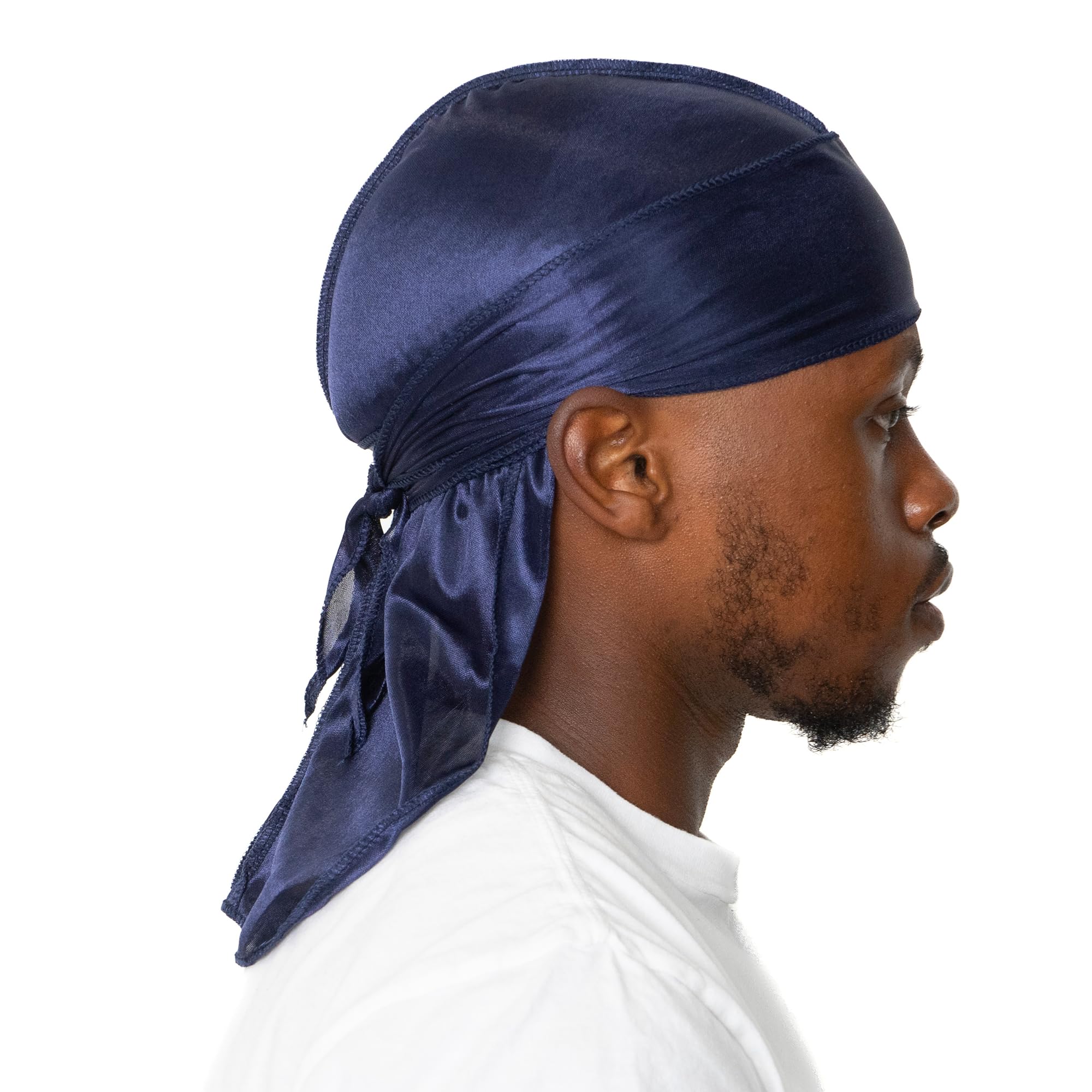 The Dons - Well-Crafted Silk Durag for Men, Comfort Fit Do Rags in Varied Colors, Hair Hydration, Moisture & Wave Retention