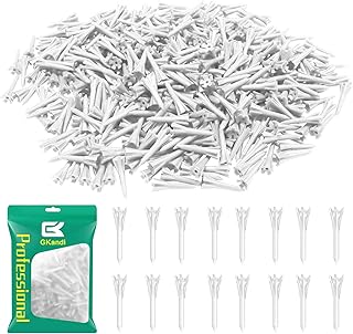 Golf Tees 5 Prong Design Plastic Short Golf Tees 1 1/2 Inch Bulk for Women Men Ladies Clubs Golf Balls 50/100 Count White Blue