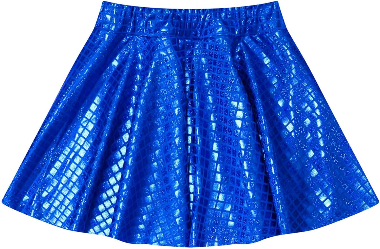 Agoky Girls' Sparkle Sequin Skirts Sparkling Pleated Tutu Dance Skirt for Kids Dance Party Wear 2-16 Years
