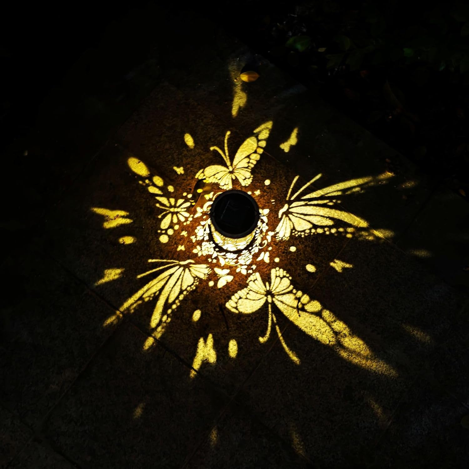 Colorful Sunflower Glow Solar Garden Lantern (FN)