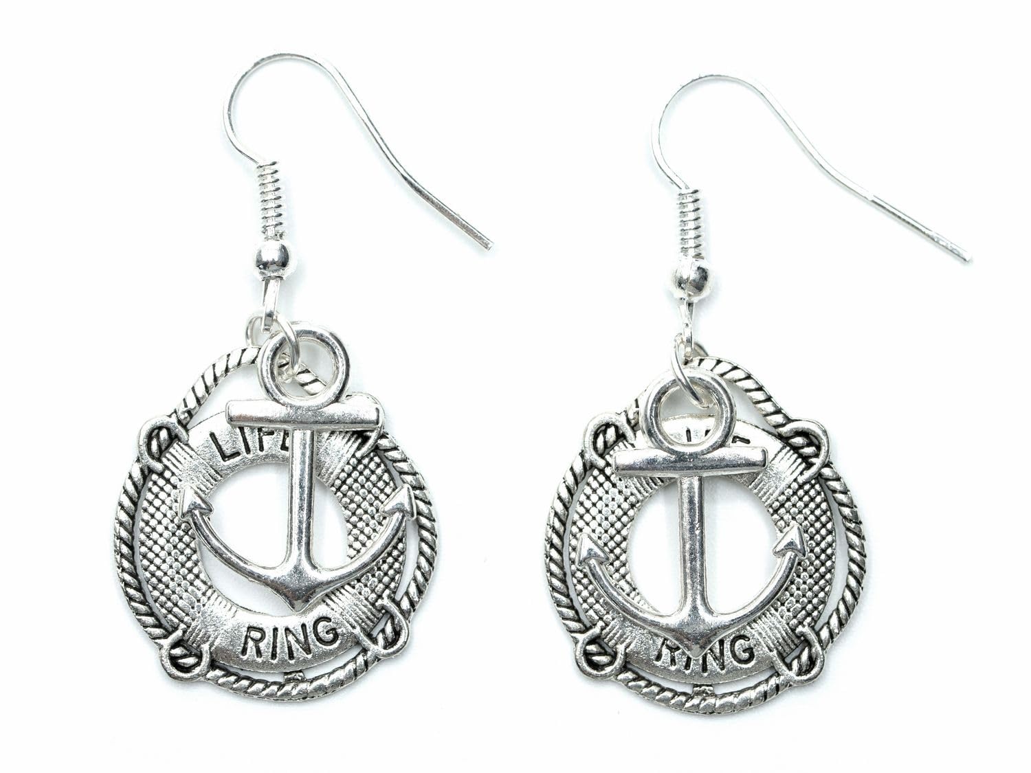 Miniblings Maritime Ohrringe 'Rettungsring' - Versilberter Handmade Schmuck Mit Meeresthema