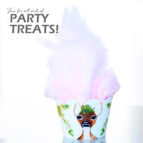 Miniatura 8 de Envoltorios de cupcakes de bosque encantado, envoltorios de papel, suministros de fiesta, soportes para cupcakes, decoración para cumpleaños,