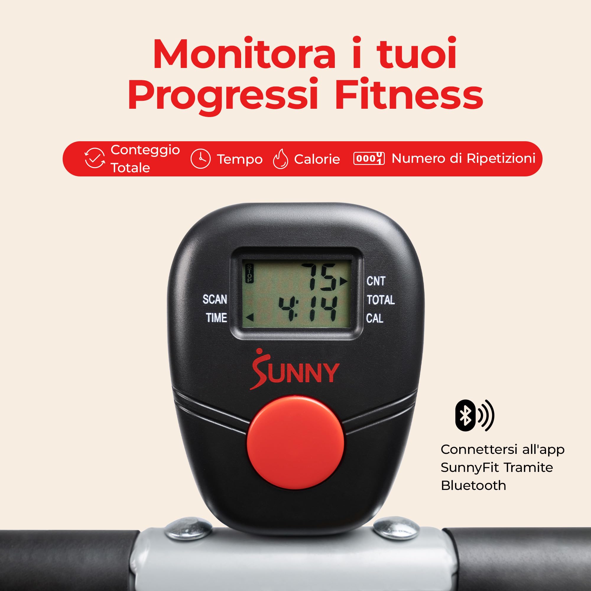 Sunny Health & Fitness Attrezzo per Allenamento con Squat Assist Row-N-Ride, Pieghevole e di Facile Montaggio con Resistenza Regolabile, Macchina per Allenamento in Casa per Braccia, Glutei e Gambe