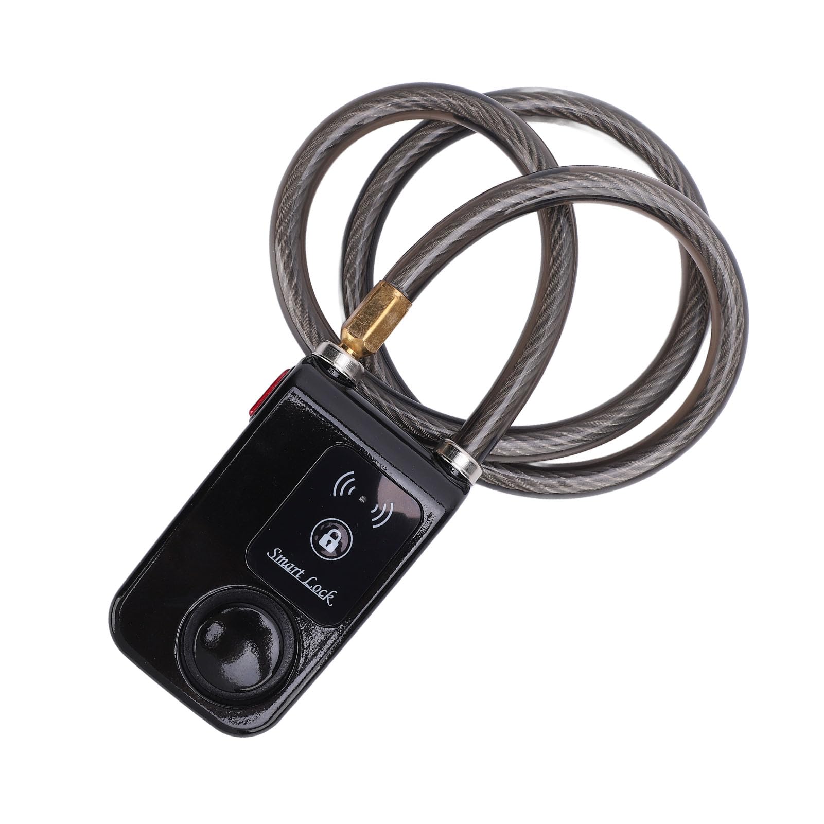 Generic Lucchetto per Moto Bluetooth Intelligente Senza Chiave con Allarme a Vibrazione per Antifurto IP44 Impermeabile per Ciclisti (BLACK)