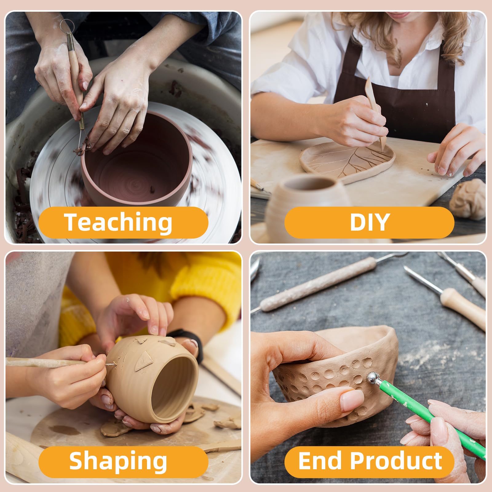Clay Sculpting Tools Kit - 29 PCS for Beginners -8