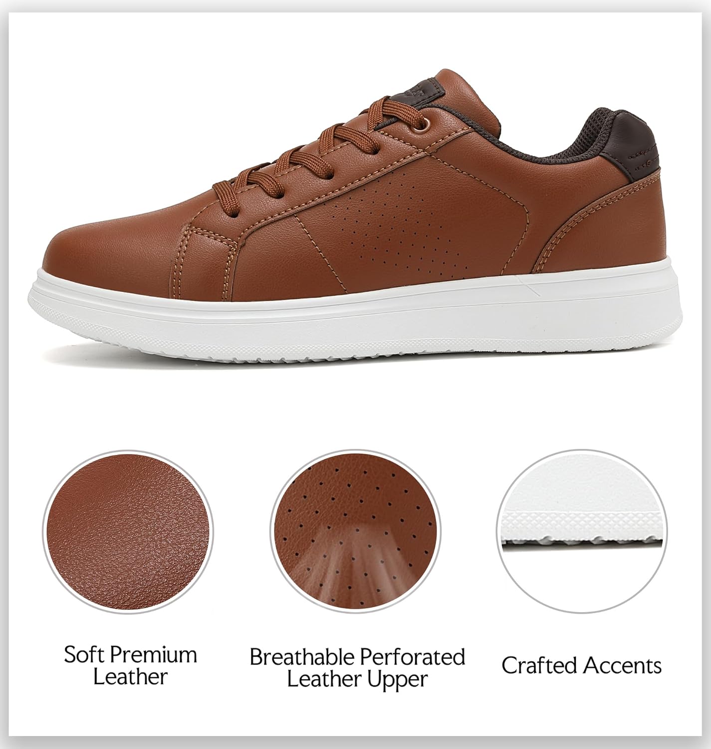 Mens Casual Shoes Fashion Dress Sneakers Classic Walking Shoes - Image 4