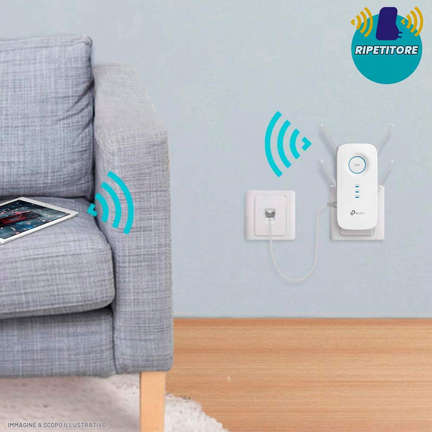 MERCUSYS Onemesh RE650 AC2600 Ripetitore WiFi Wireless, Access Point, Velocità Dual Band 2600Mbps, ‎1 Porta Gigabit, MU-MIMO, Beamforming, Amplificatore, Bianco