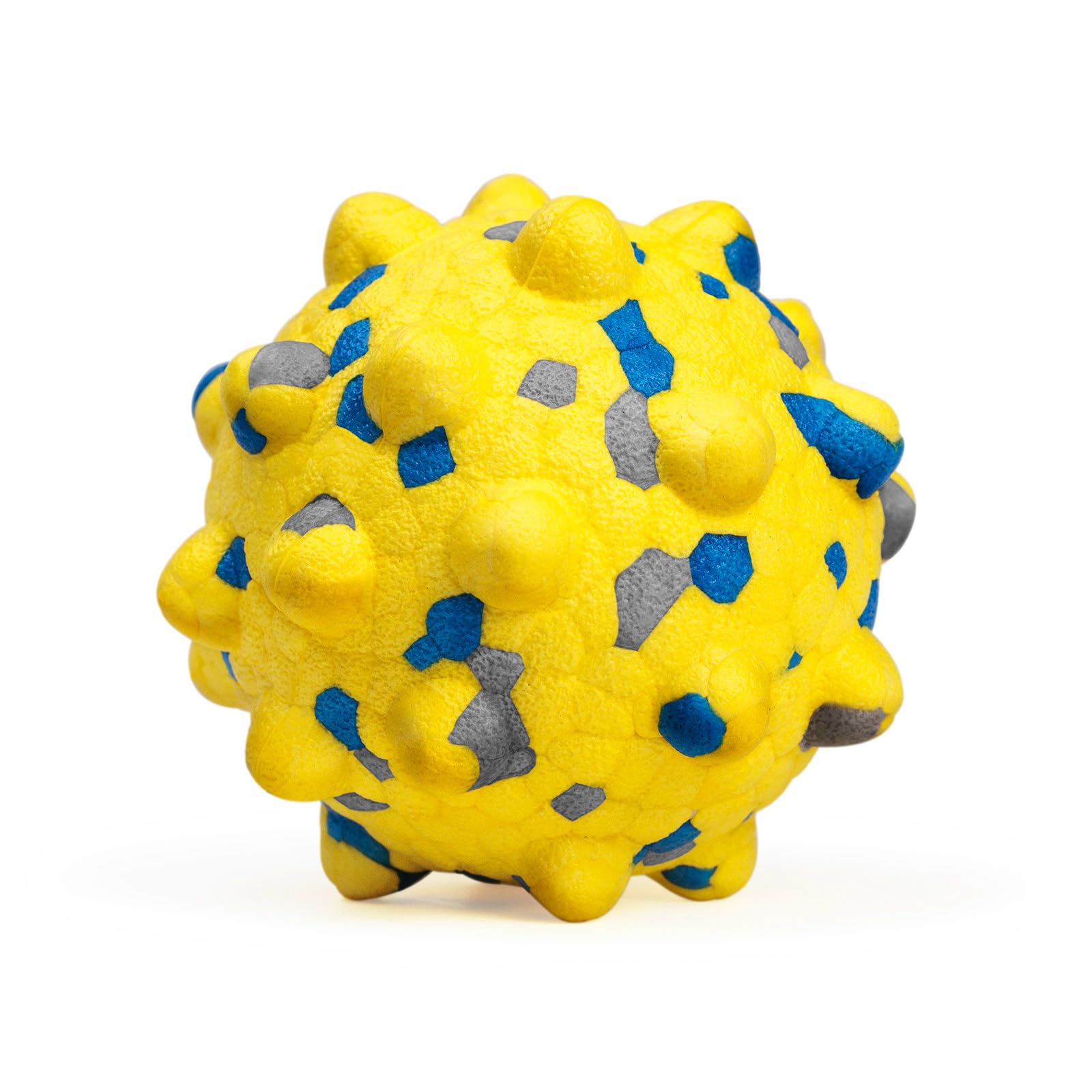 2.36'' Dog Balls for Dogs Aggressive Chewers Indestructible Tennis Durable Bouncy Interactive Dog Toy Balls for Fetch Game Floating Training(Yellow Medium)