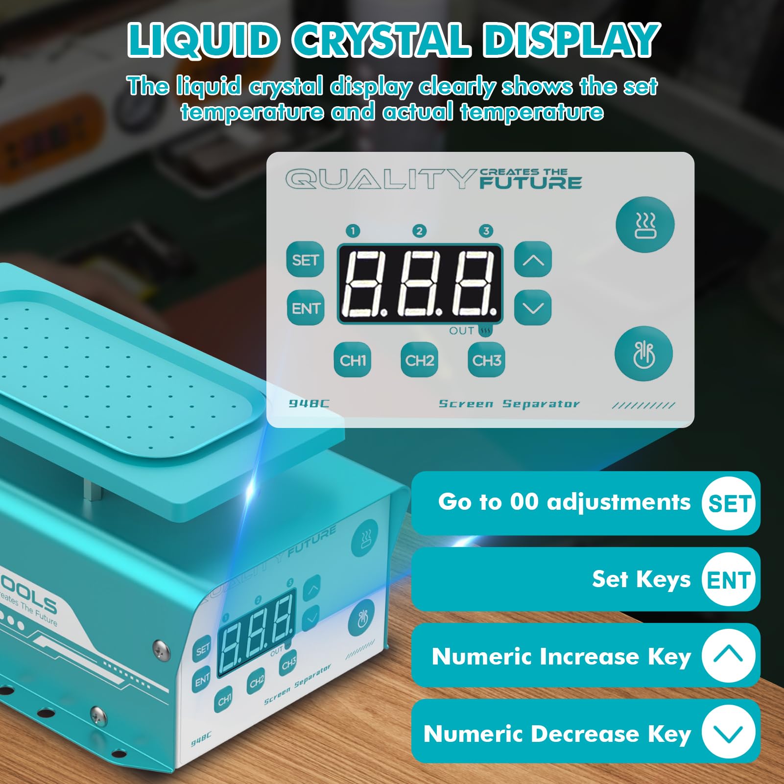 Handy LCD Bildschirm, Handy Heizplatte, Handy Reparatur, AC220V