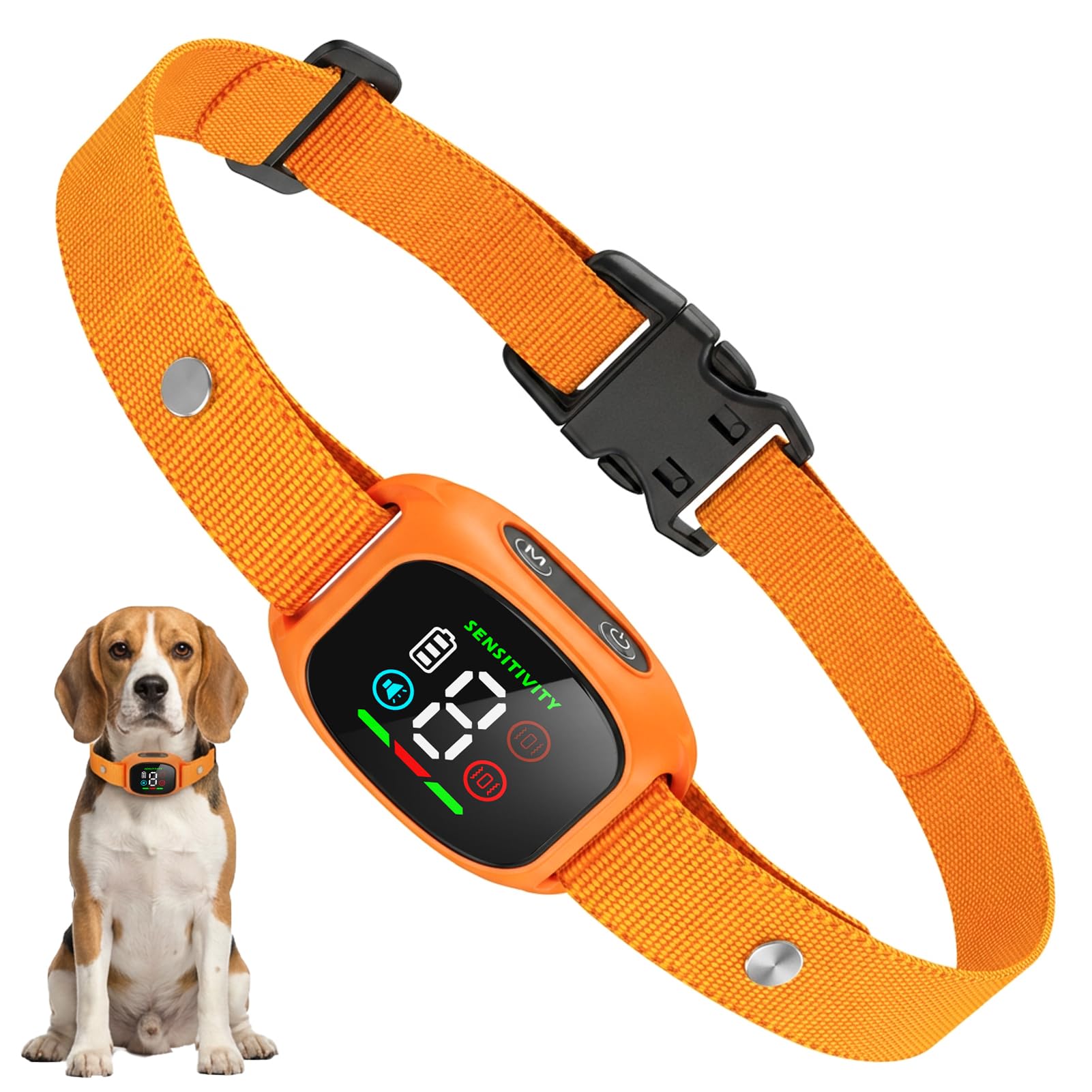 nilic Anti Bark Collar for Dogs, No Shock Dog Barking Collar with 4 Modes & 8 Sensitivity Levels, Rechargeable IP67 Waterproof Vibration Collar, Smart Anti-False Trigger for Small Medium Large Dogs