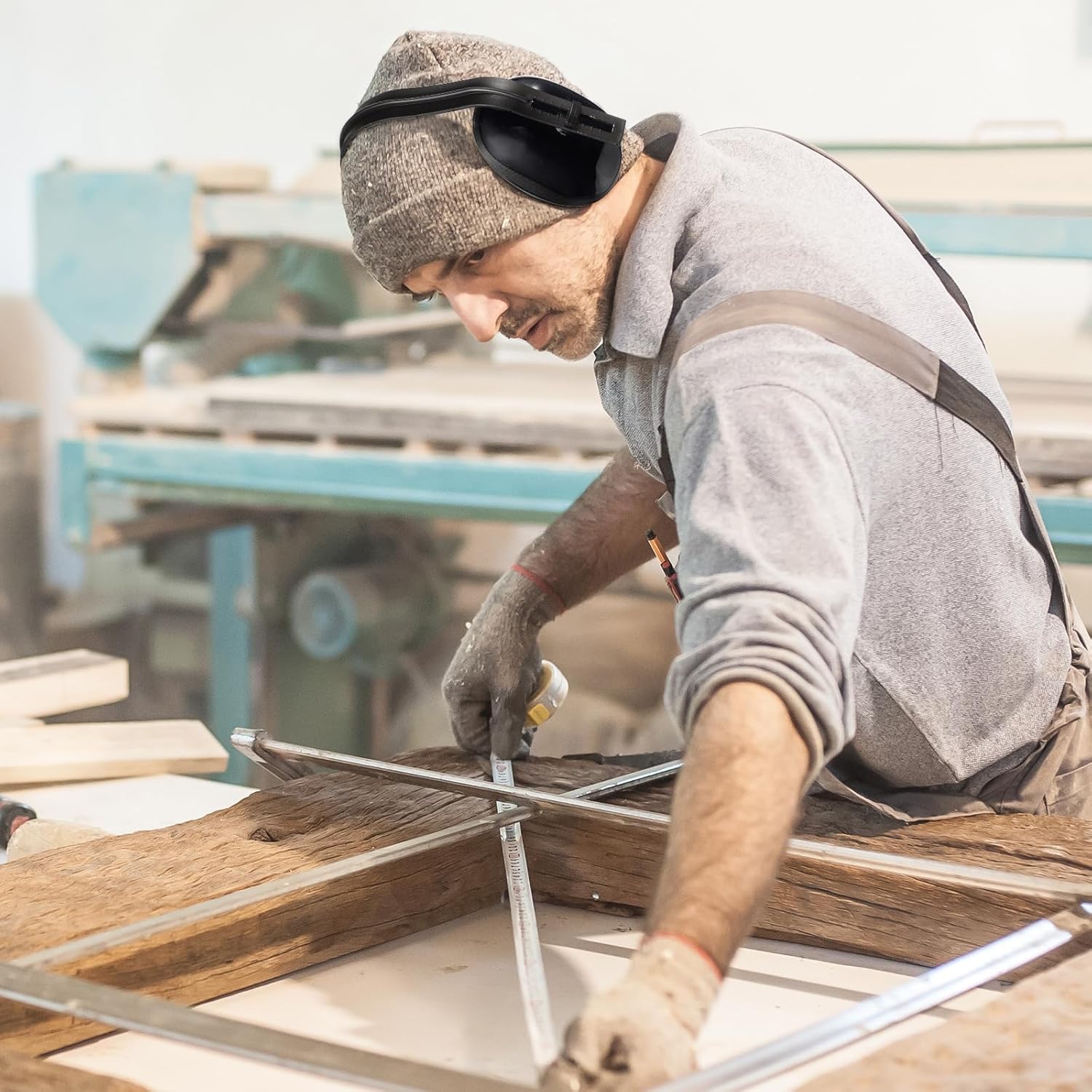 Baderke 12 Pcs Soundproof Earmuffs Hearing Protection Headphone Adjustable Padded Defender Noise Reduction Cancelling Earplug - Image 6