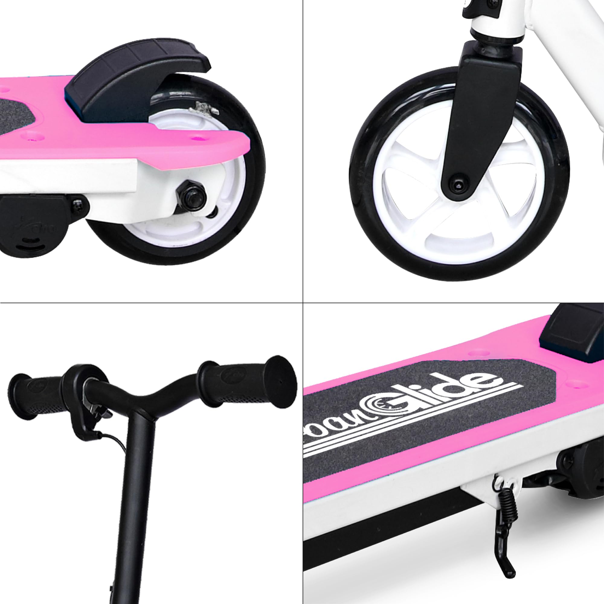 UrbanGlide Trottinette Électrique Enfant Ride 55 Rose – Moteur 30W - 10 km/h - Autonomie Jusqu'a 40 Min - 3-8 Ans