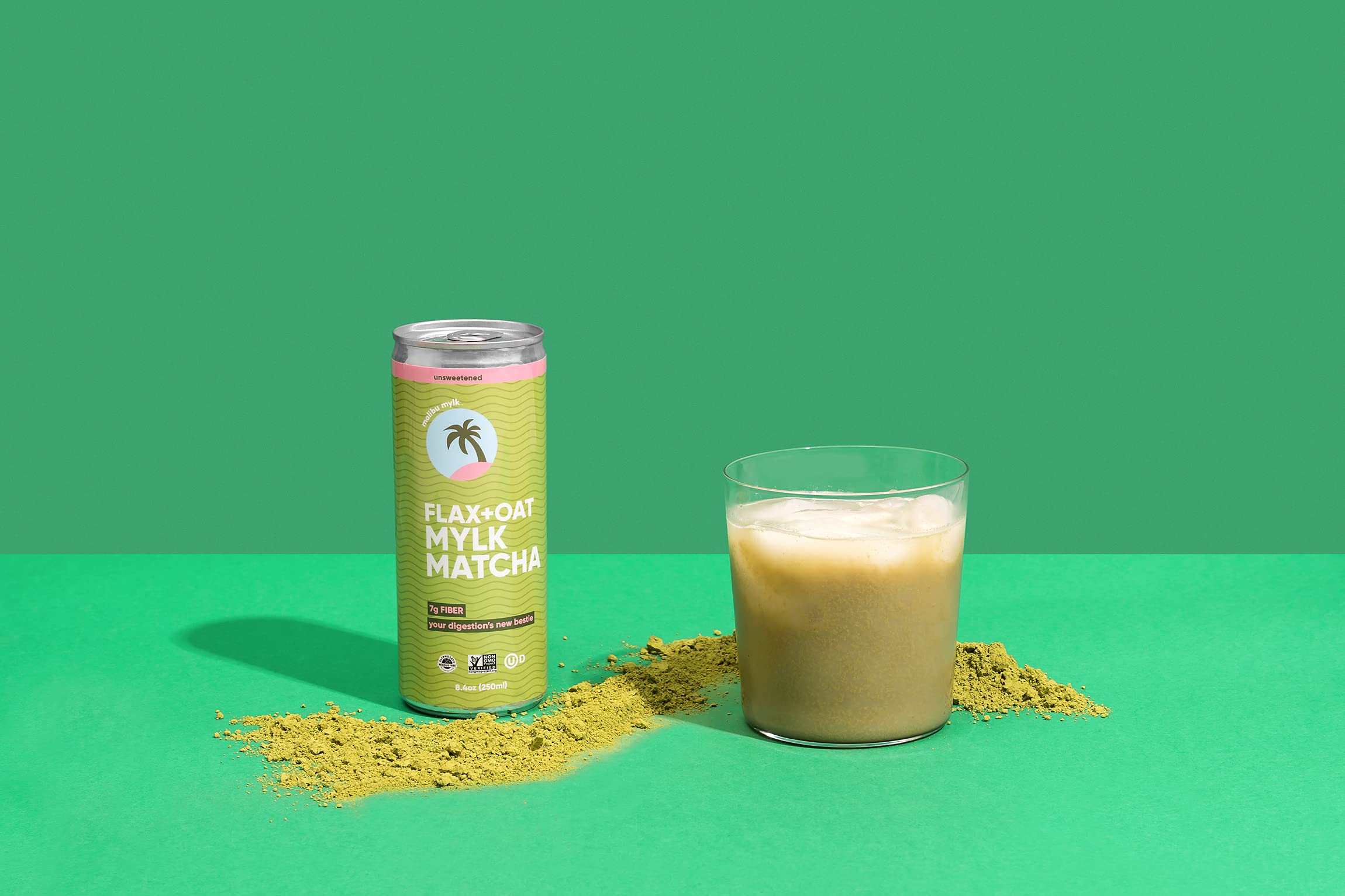Malibu Mylk Flax+Oat Mylk Matcha 2g Protein, 7g Fiber, 60 Calories