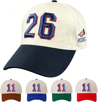 Custom Embroidered Baseball Cap Personalized Number & Letter Hat, Adjustable Game Day Sports Cap for Men & Womenal Hat