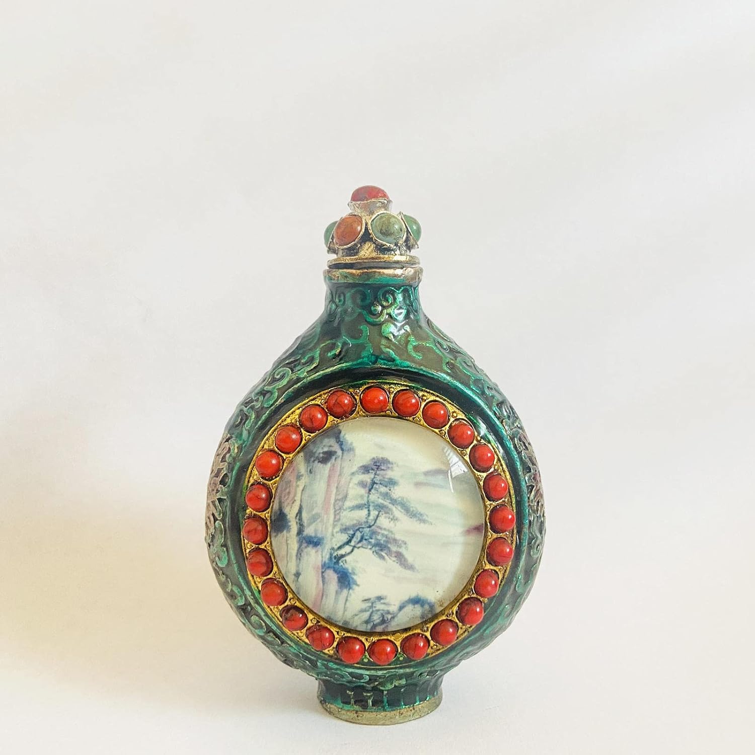 JINYISI Tibetan snuff bottle, retro snuff bottle, copper