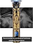 YiLFo Clippers pour la coupe des cheveux, sans cordon de barbe, Clipppers pour les hommes avec LED Affichage, T-lame électrique de cheveux, USB Zero Gapped Shavers rechargeable, ensemble de coupe de cheveux