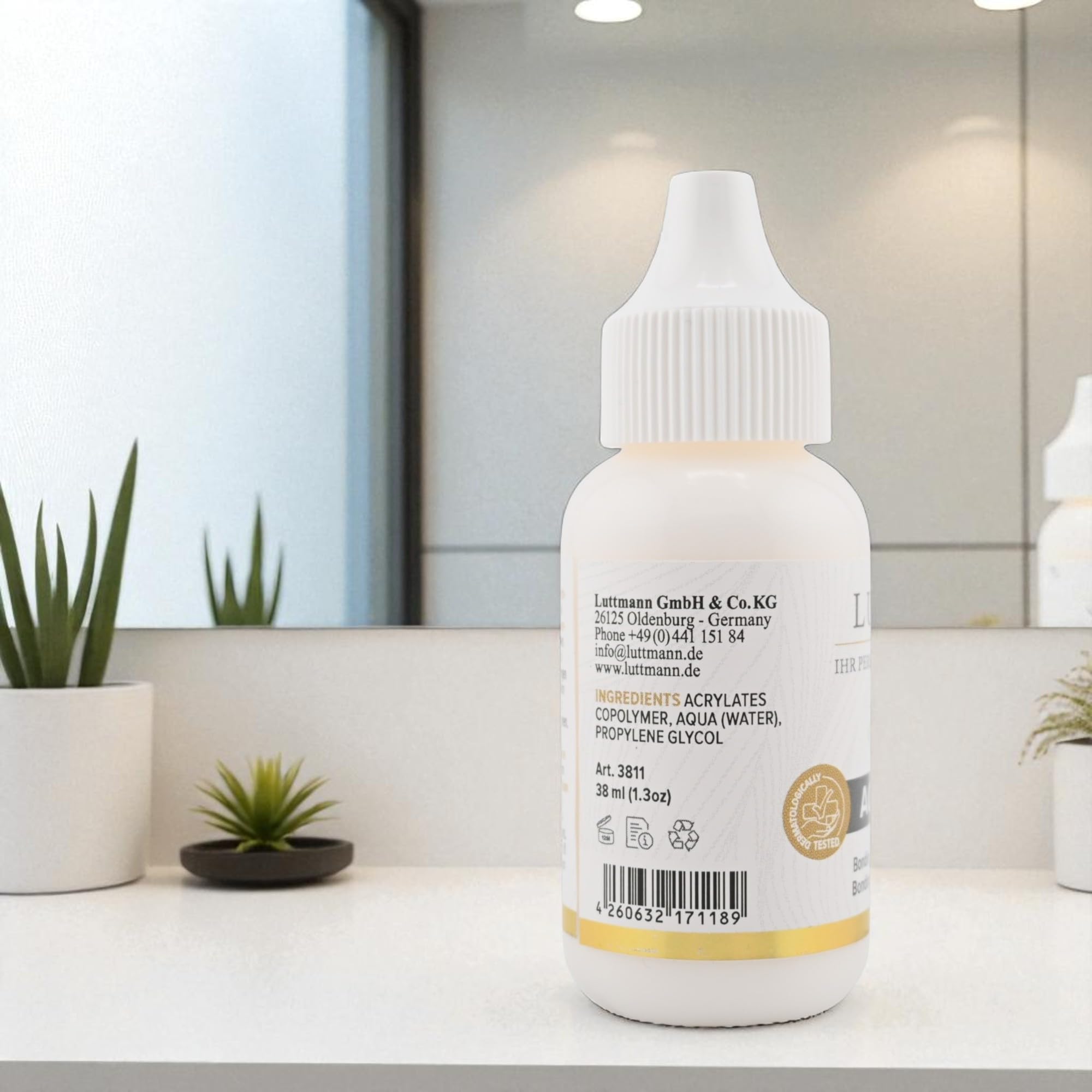 Active Bond 38 ml - La colle à perruque professionnelle avec une tenue maximale pour les Lace Wigs, les toupets, les systèmes capillaires & les postiches - testée dermatologiquement