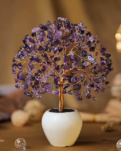 Miniatura 6 de YUVDIPR Árbol de cristal de amatista, cristales espirituales, decoración de meditación, cristales para la suerte, regalos de energía positiva,