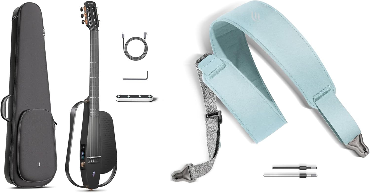 Enya Acoustic-Electric Carbon Fiber Classical Nylon String Travel Guitar NEXG 2N Smart Acustica Electric Guitarra & Magnetic Strap