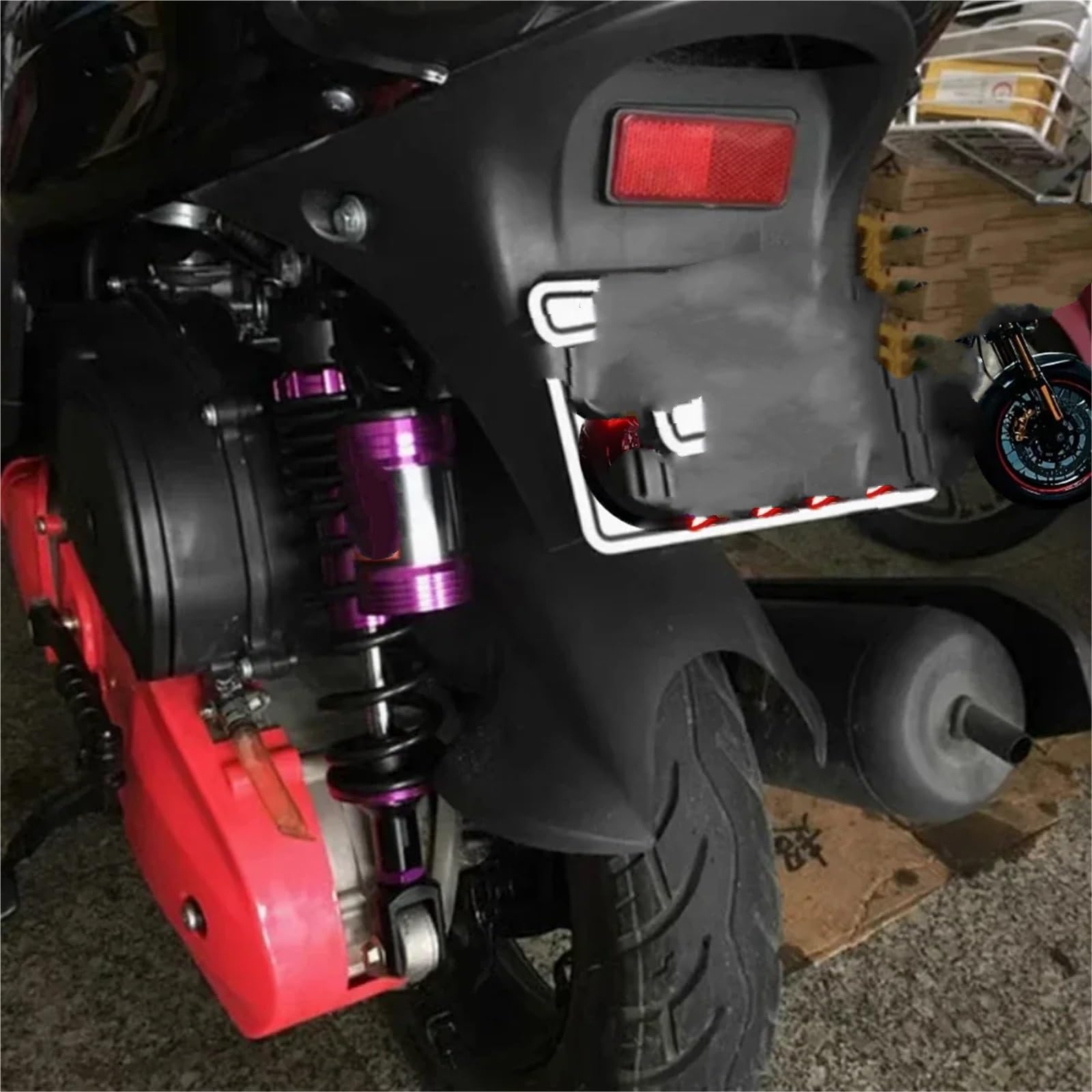 Car Shock Struts Tylny Hydrauliczny Amortyzator Motocyklowy Pasuje Do Kawasaki Suzuki Hondy Yamahy BWS ATV(320mm blue)