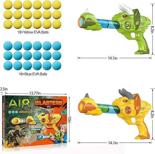 Miniatura 7 de Juguete de disparos para niños de 6, 7, 8, 9, 10 años y más de 10 años de edad, juguete de pistola de aire para niños de francotirador, 36 bolas de