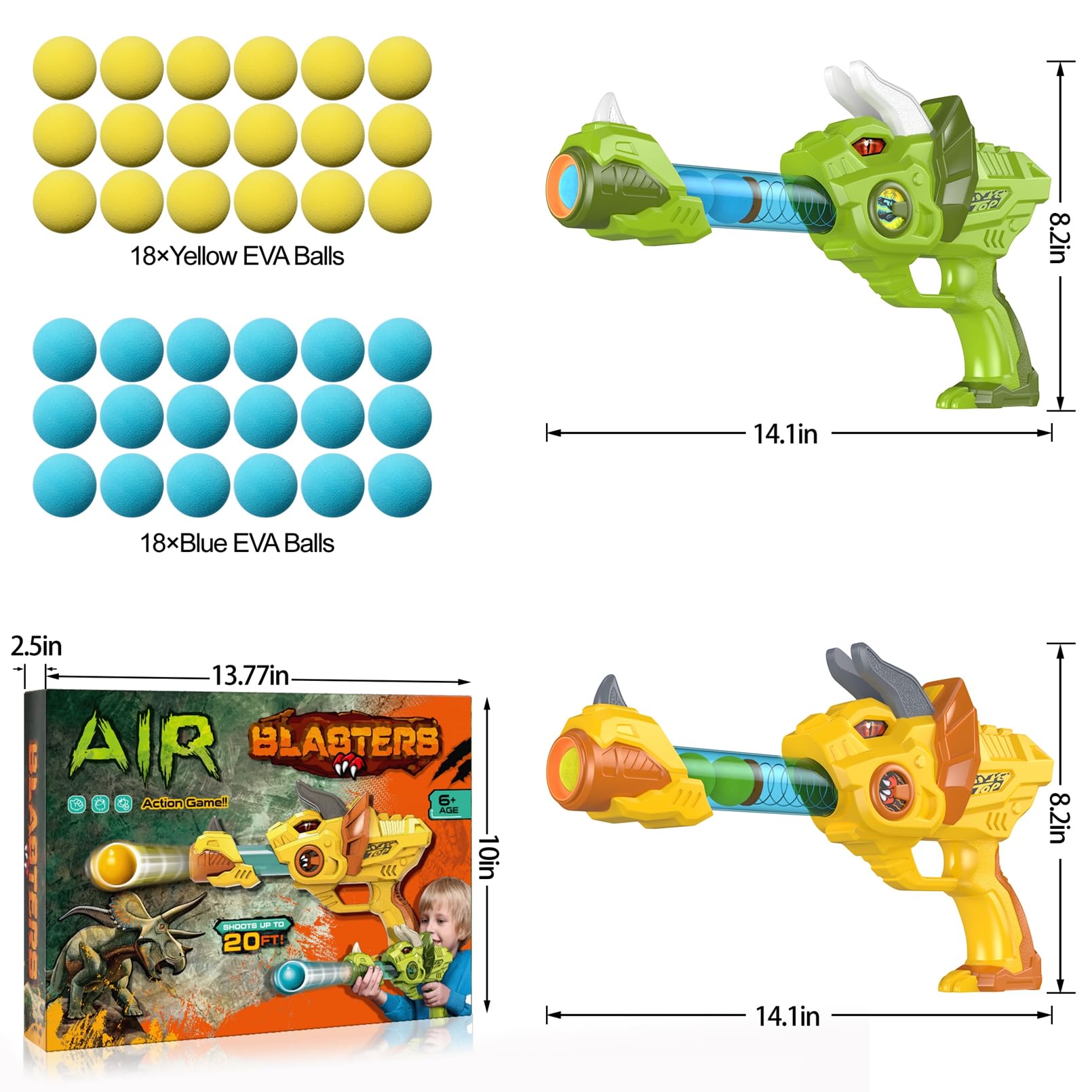 Schießspiele für Kinder Spielzeug 36 Schaumball Spielzeug Kinder ab 5 6 7 8 9 10 11 12 Jahre Junge für Draußen Kinderspiele Geschenk Junge 5-12 Jahre Geschenkideen Kinder