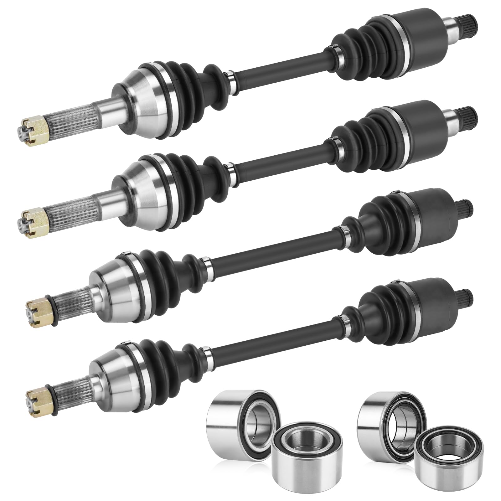 Amazon.com: Youxmoto Front + Rear CV Axles & Wheel Bearing Kit Fit