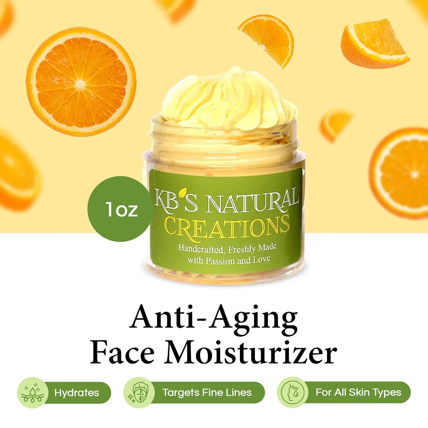 Anti-Aging Moisturizer – Deep Hydration Face & Neck Cream with Hyaluronic Acid, Vitamin C & CoQ10 – Smooth Matte Finish, Makeup Friendly (1oz)
