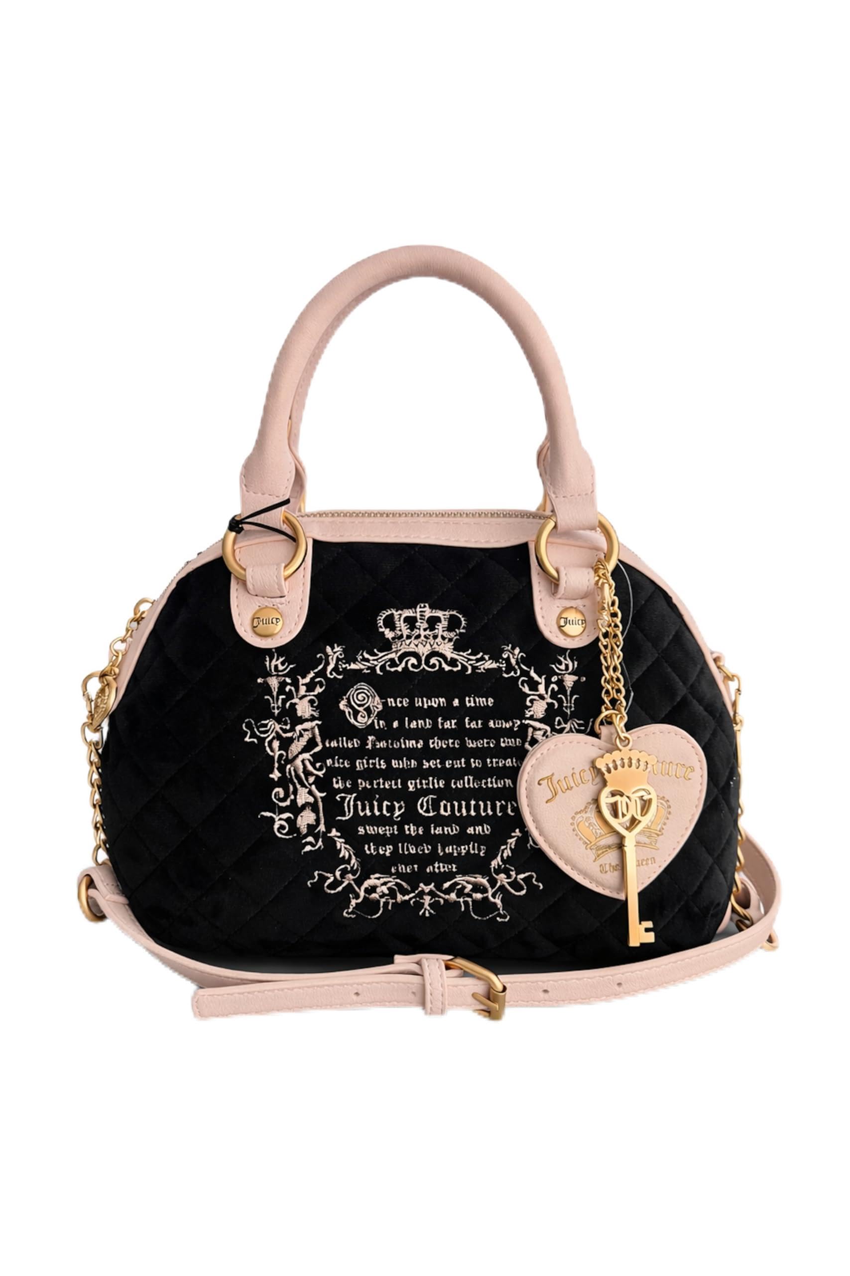 Juicy Couture Juicy Tale Crossbody Bag, Quilted Velvet Mini Dome