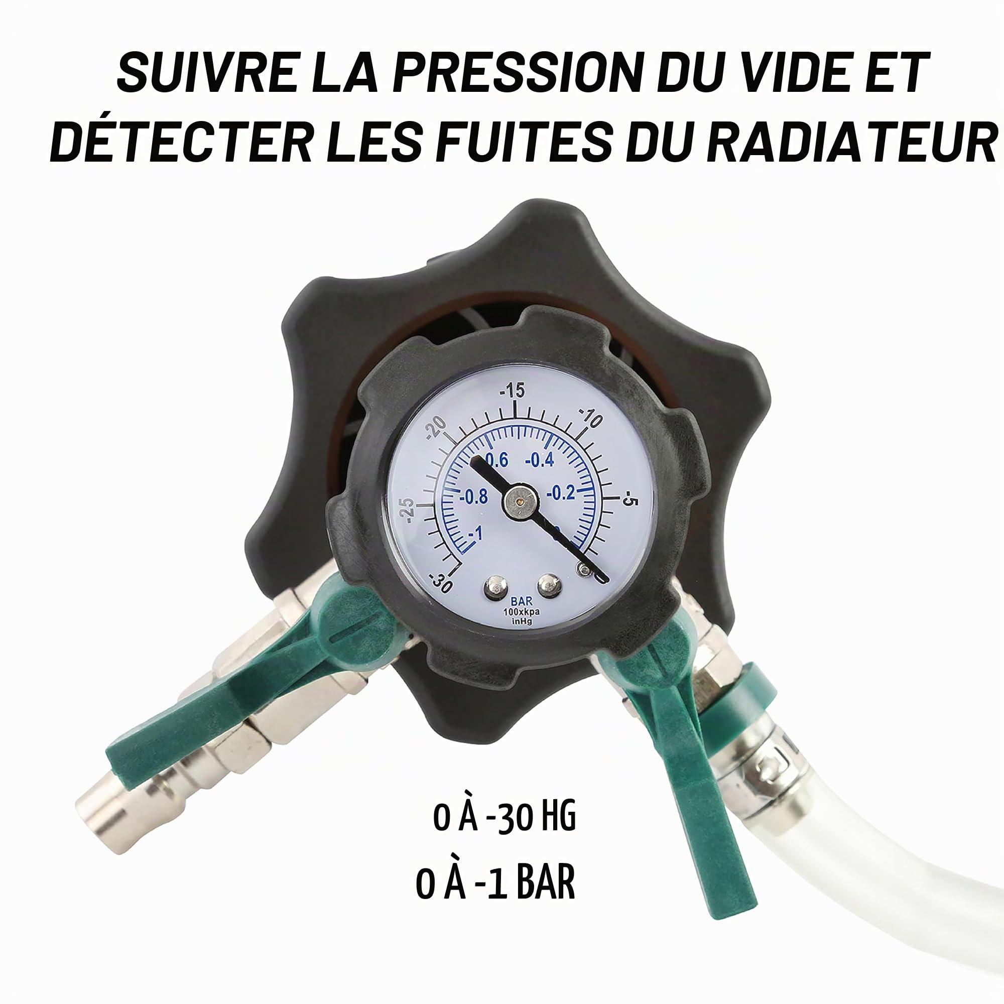 OEMTOOLS 24444 Kit de Remplissage de système de Refroidissement, 5 adaptateurs, élimine l'air piégé, Teste Les conduites de Chauffage et de Chauffage pour Les fuites, Outil de Remplissage sous Vide,