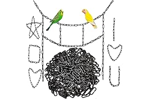 240 Count Linking Toys for Kids, Parakeets, and Small Birds Black