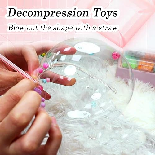 Miniatura 6 de Zoranala Kit de burbujas de nanocinta, cinta de burbujas nano, cinta transparente elástica de burbujas de plástico para todas las edades,