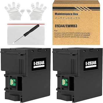 C9344 Maintenance Box Compatible with WF-2930 WF-2950 WF-2810 WF-2830 WF-2850 WF-2851 XP-3100 XP-4100 XP-4101 XP-4105 L3550 L5591