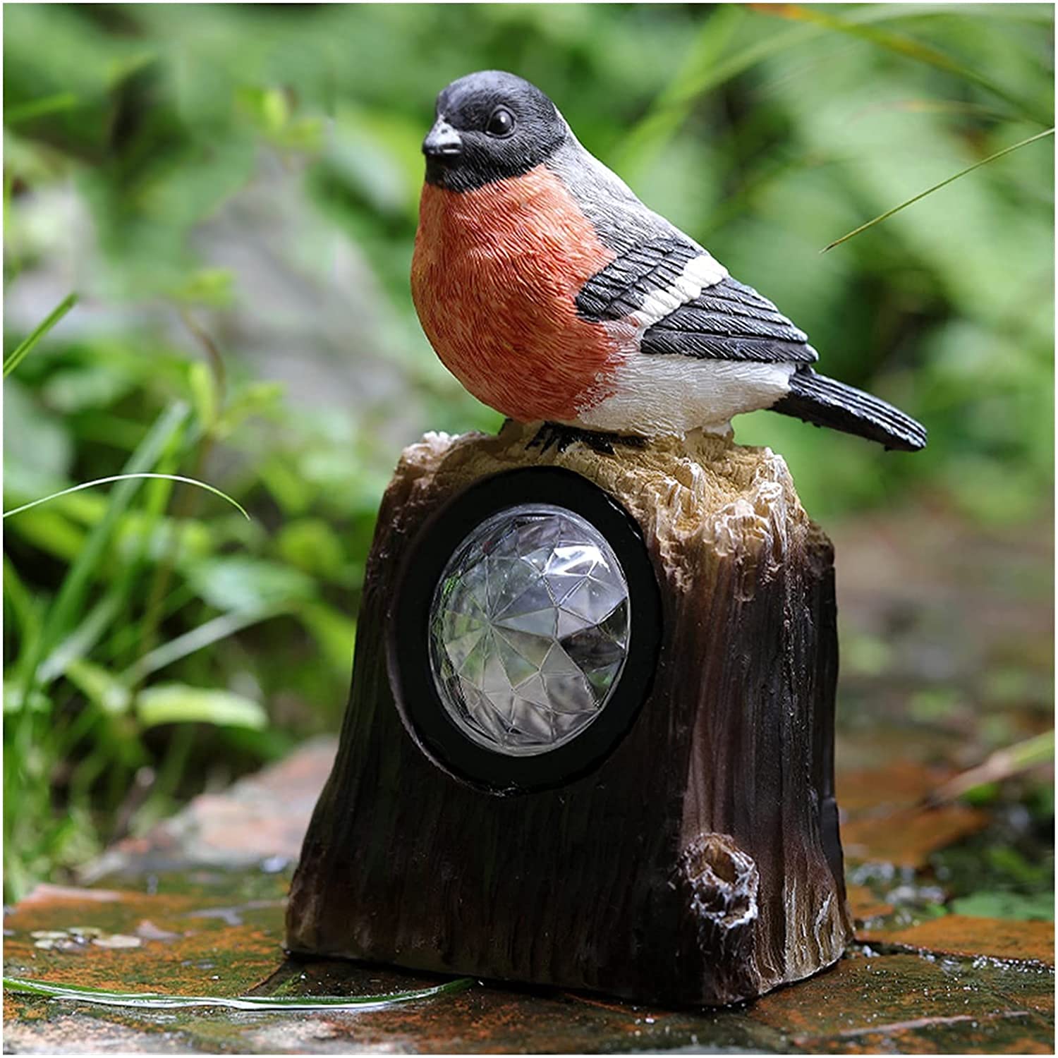 Lampa ogrodowa, żywica, imitacja ptaków, dekoracja, ogród, balkon, rzeźba, rękodzieło, (kolor: C)